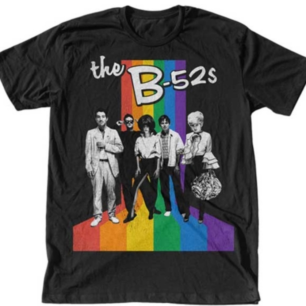 B-52's Rainbow Band Picture T-Shirt